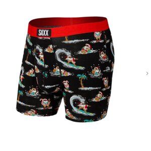 SAXX ULTRA Christmas Boxer Briefs with Fly “Chillaxin Santa"
